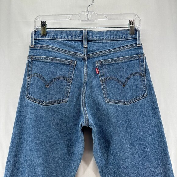 Levi's Jeans Womens Size 27 Button Fly Skinny Ankle Medium Washed Denim Blue - Picture 5 of 11